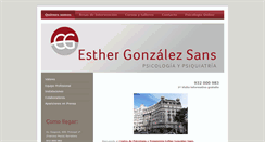 Desktop Screenshot of esthergonzalezsans.com