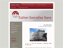 Tablet Screenshot of esthergonzalezsans.com